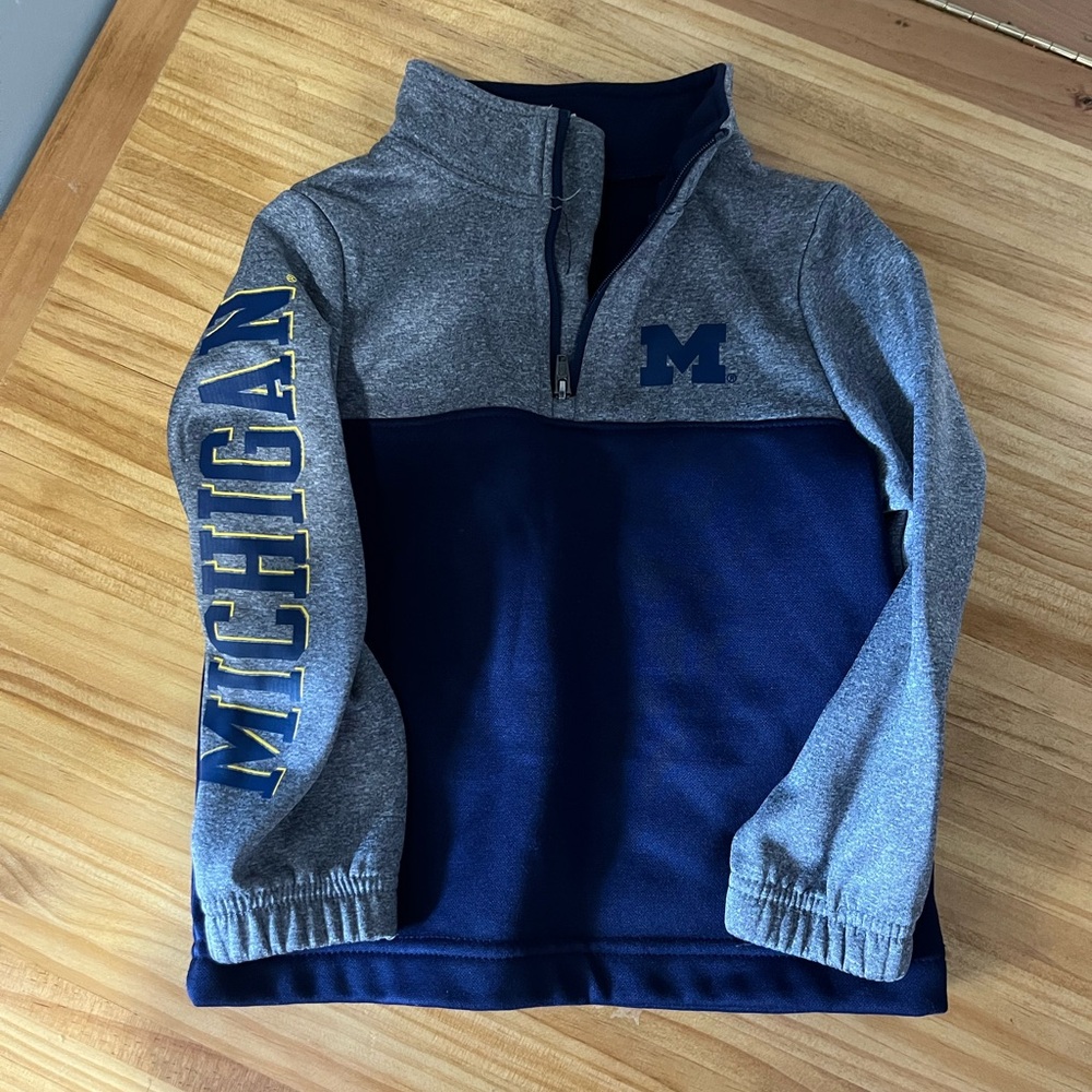 Michigan Quarter Zip Pullover Size 3T